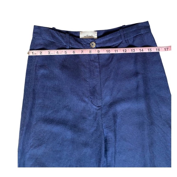 Aritzia Wilfred Lightweight High Waisted Crepe Pants Trousers Straight Wide Leg - Picture 4 of 7